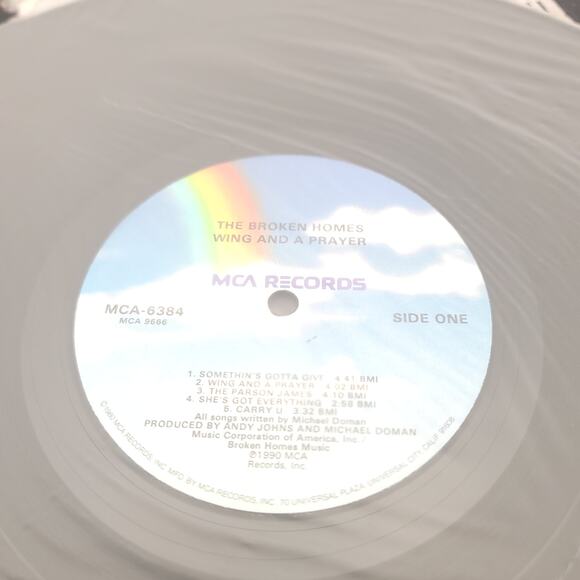 The Broken Homes Wing and a Prayer Vinyl Records With Sleeve 1990 - Picture 4 of 6